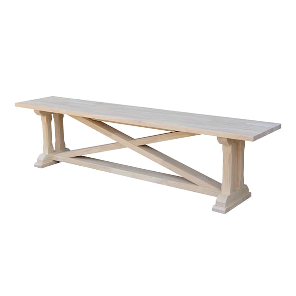 International Concepts Alexa Bench, Unfinished KBE-172 - main